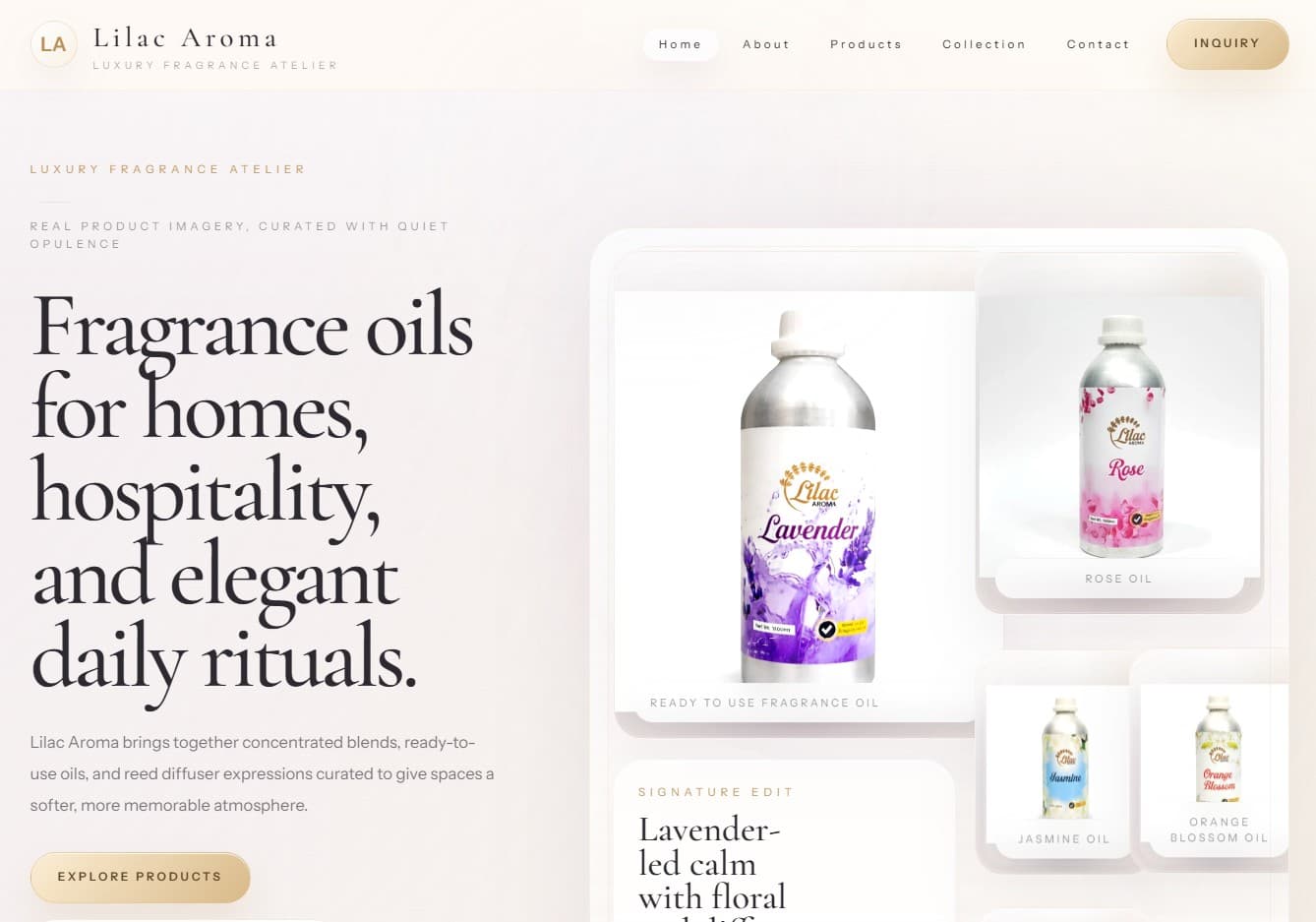 Lilac Aroma project screenshot